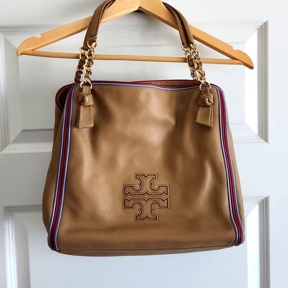 Tory burch harper tote camel sale
